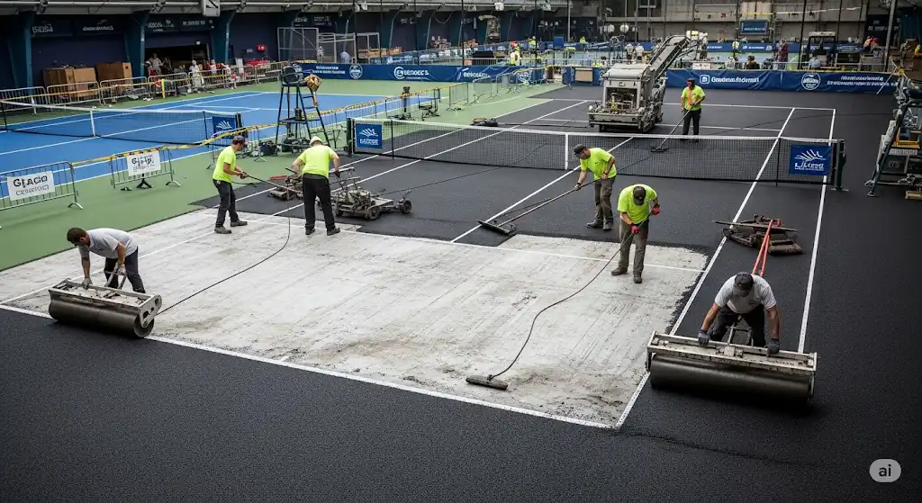 TENNIS COURT RESURFACING